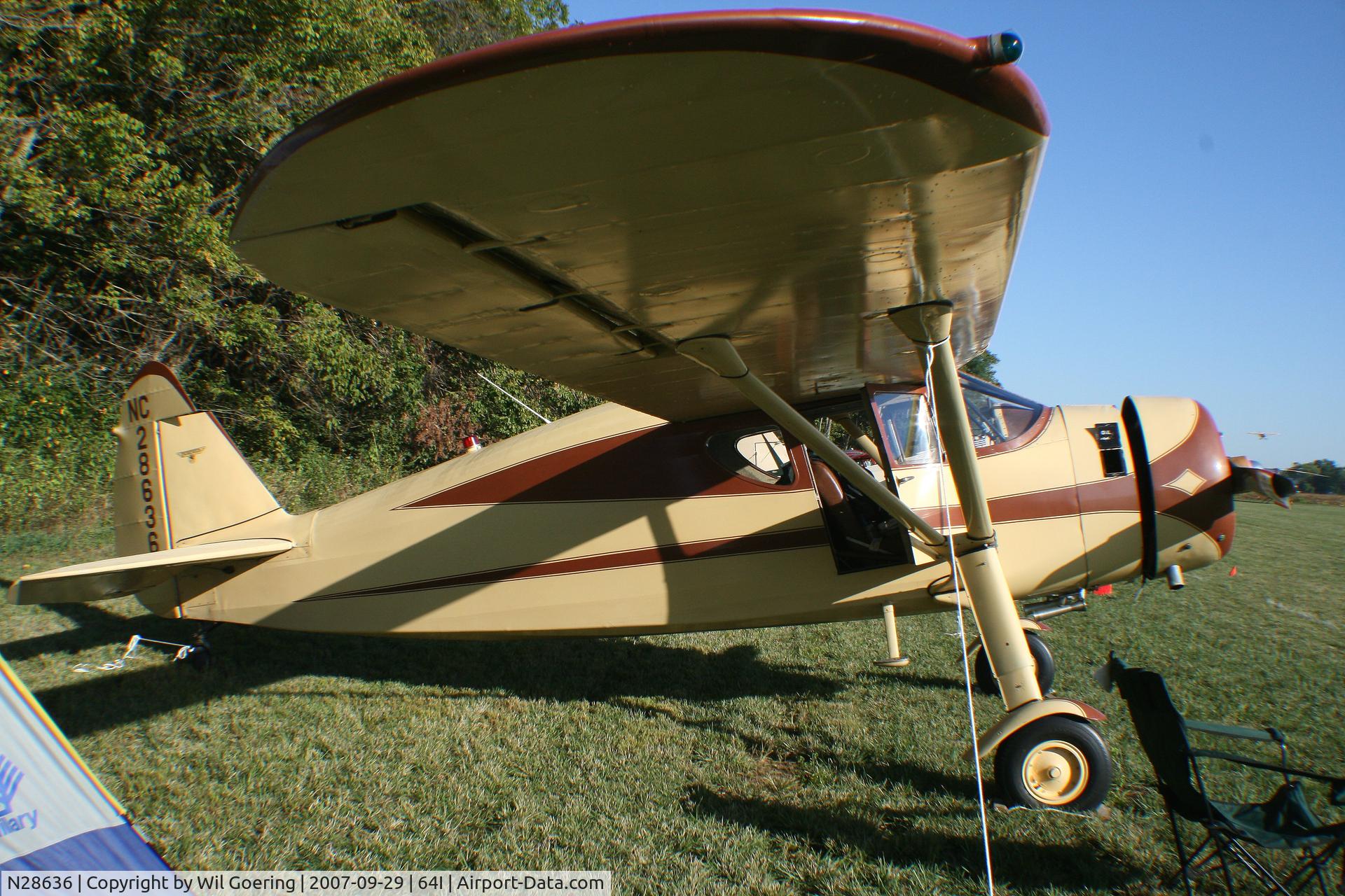 N28636, 1940 Fairchild 24W-40 C/N W40-151, 2007 Lee Bottom Fly-in