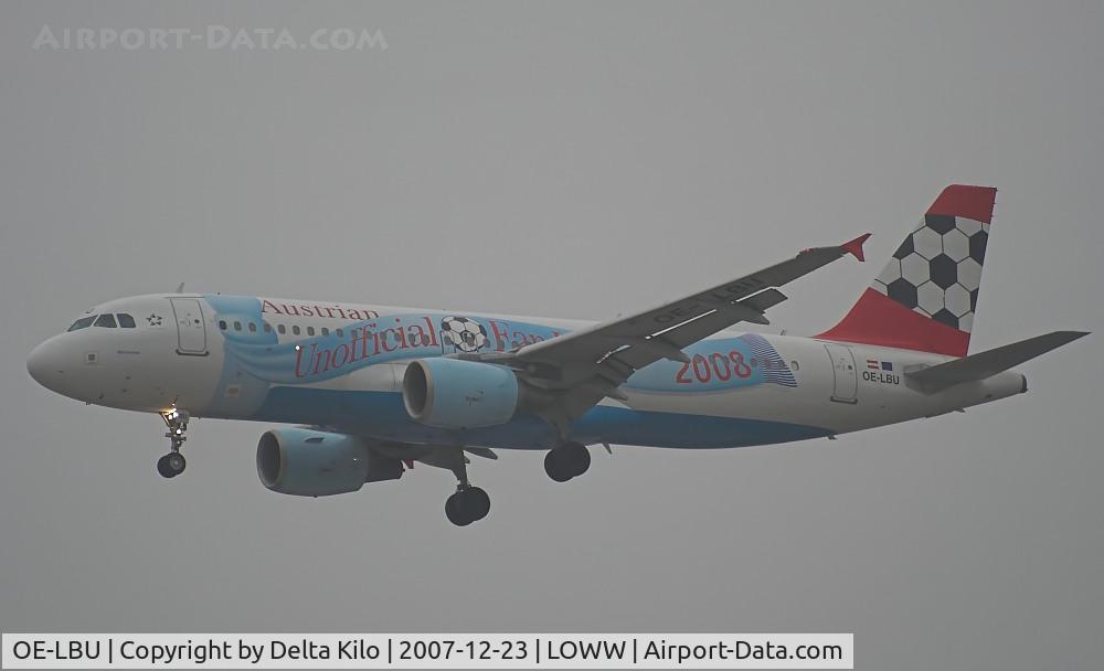 OE-LBU, 2001 Airbus A320-214 C/N 1478, Austrian  A320 Logojet for soocer europachampionchip 2008