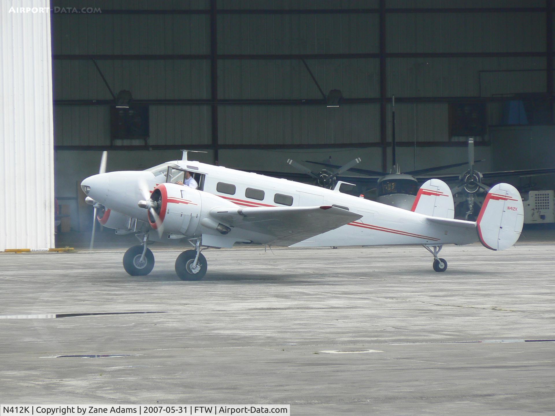 N412K, 1946 Beech D18S C/N A-263, At Mecham Field