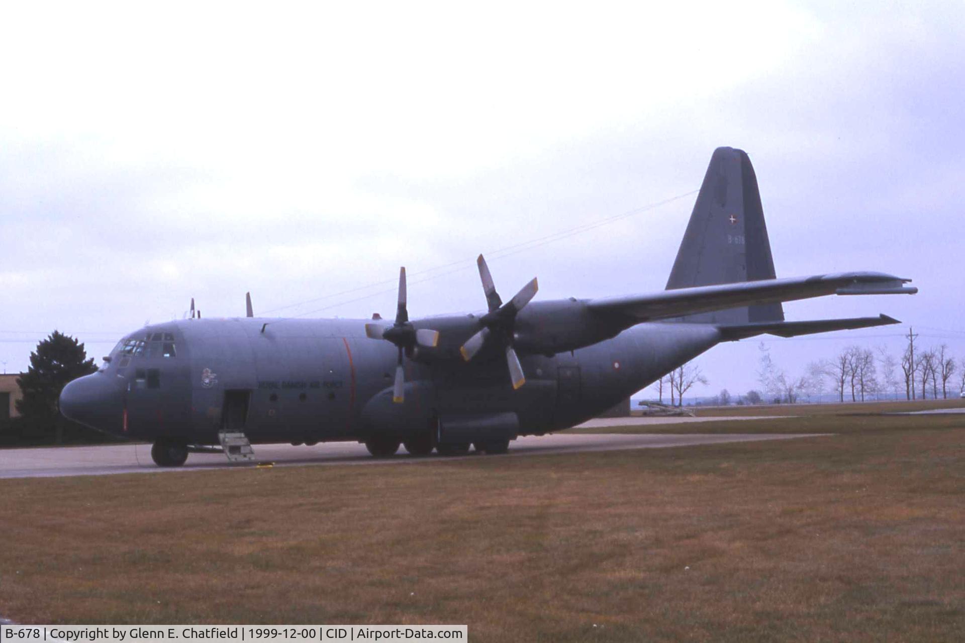 B-678, 1973 Lockheed C-130H Hercules C/N 382-4572, Danish C-130 at the Rockwell-Collins Ramp