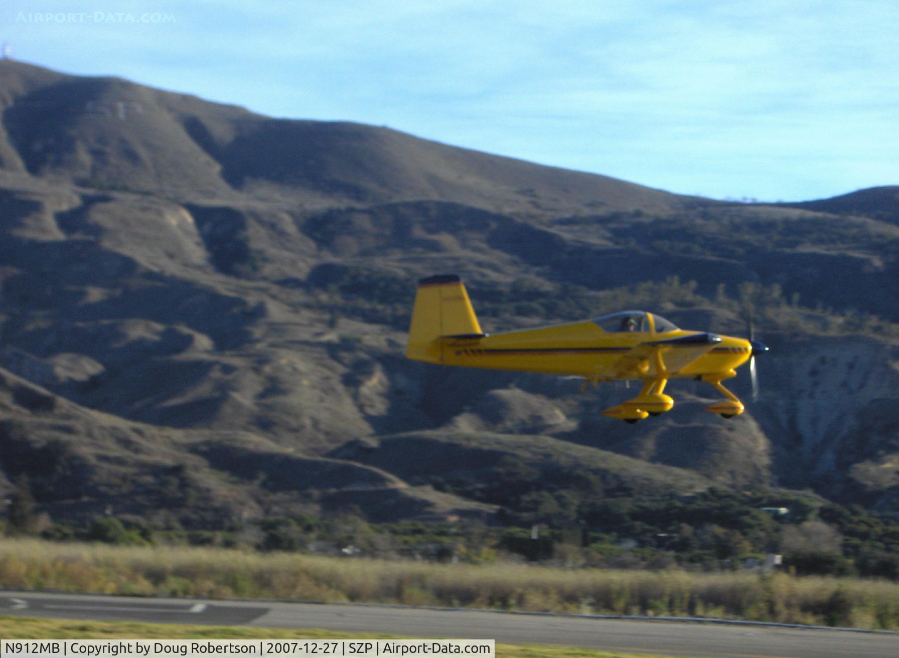 N912MB, 2004 Vans RV-9A C/N 90112, 2004 Nauman VAN's RV-9A, Lycoming O-320 160 Hp, takeoff climb Rwy 22