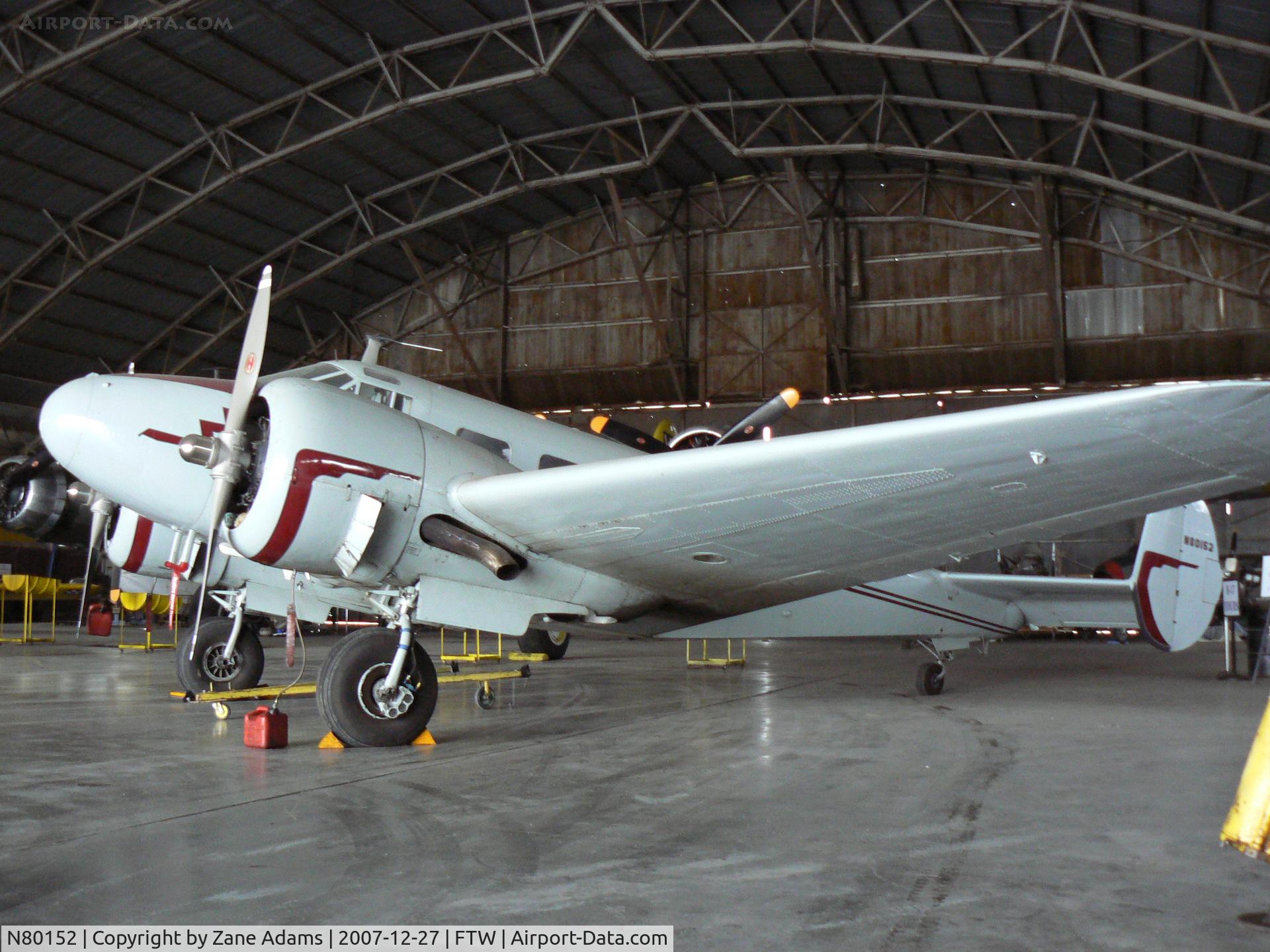 N80152, 1946 Beech D18S C/N A-112, At the Vintage Flying Museum