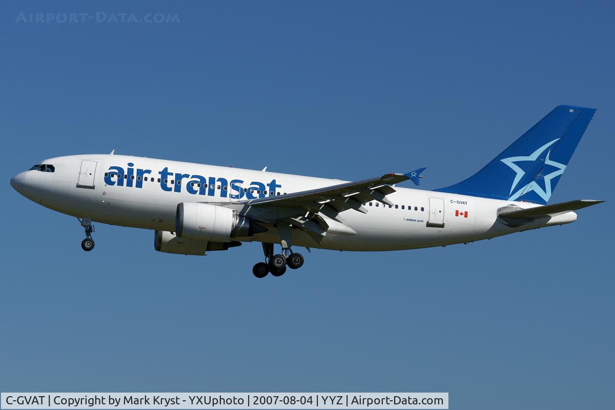 C-GVAT, 1988 Airbus A310-304 C/N 485, Short final for RWY05.