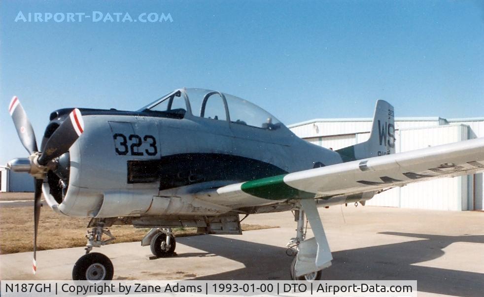 N187GH, 1954 North American T-28C Trojan C/N 200-258 (138187), At Denton Municipal