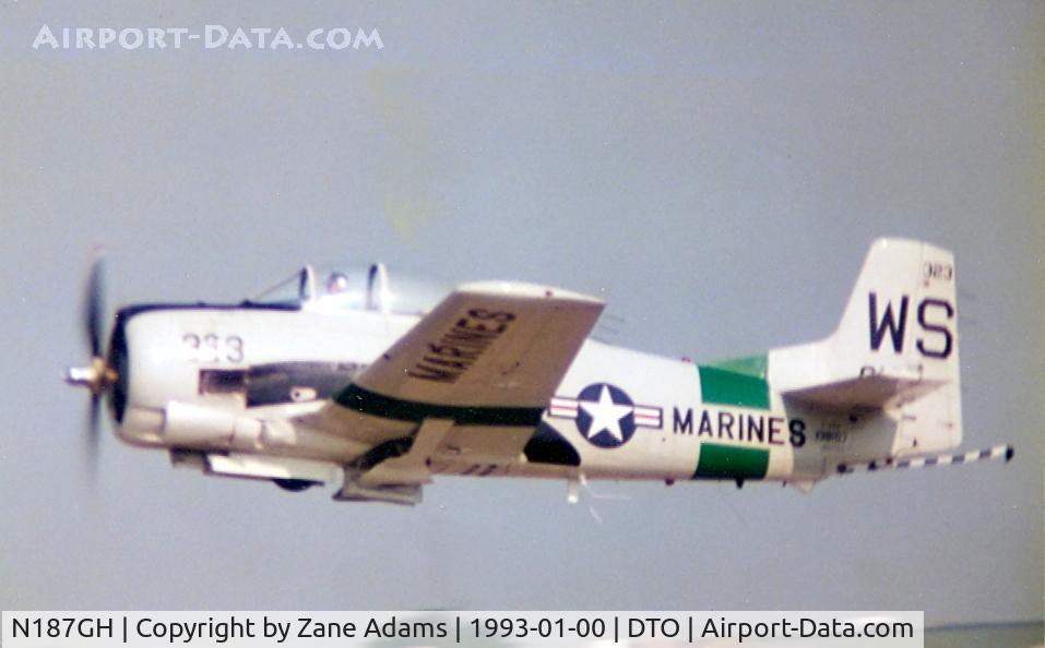 N187GH, 1954 North American T-28C Trojan C/N 200-258 (138187), At Denton Municipal