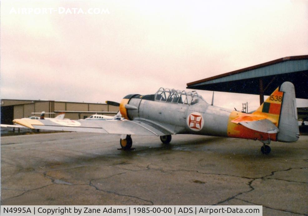 N4995A, North American/victoria Mnt Lt AT-6A Texan C/N 8810589, Also listed as VH-LJQ - Former Portuguese AT-6 (Harvard IIA) after reassembled at Addison, TX by Bruno Genarlsky