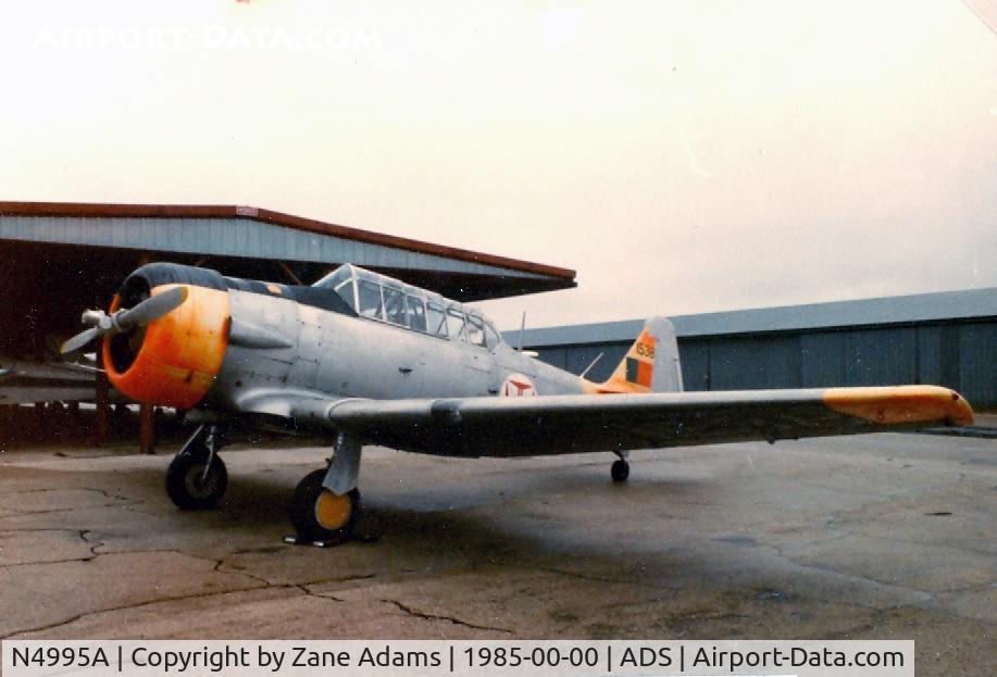 N4995A, North American/victoria Mnt Lt AT-6A Texan C/N 8810589, Also listed as VH-LJQ - Former Portuguese AT-6 (Harvard IIA) after reassembled at Addison, TX by Bruno Genarlsky