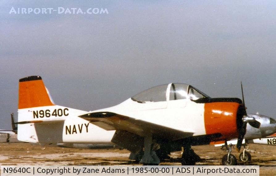 N9640C, 1958 North American T-28A Trojan C/N 171-95, At Addison