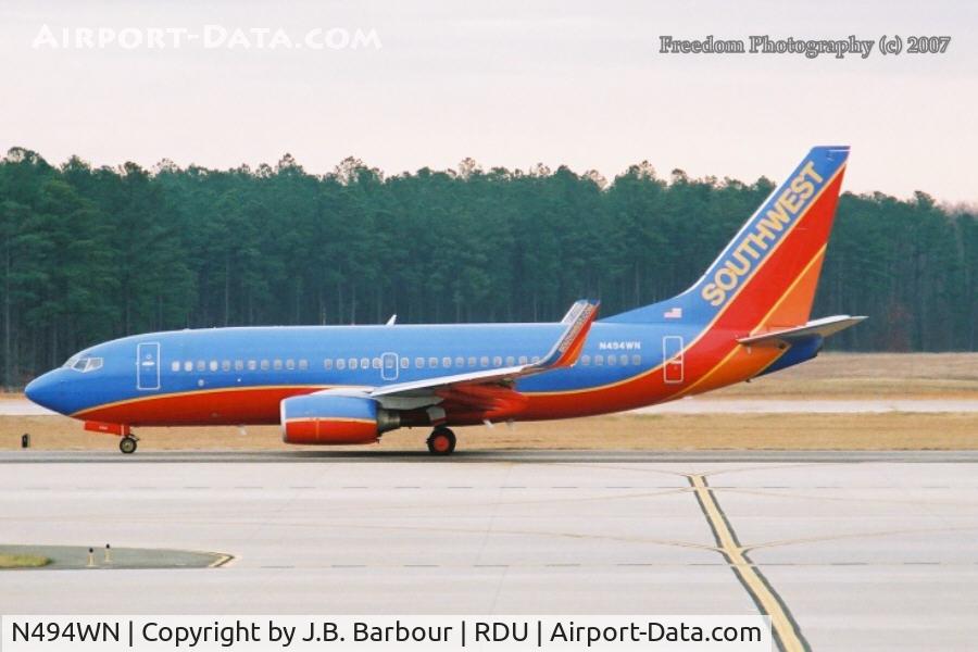 N494WN, 2004 Boeing 737-7H4 C/N 33868, N/A