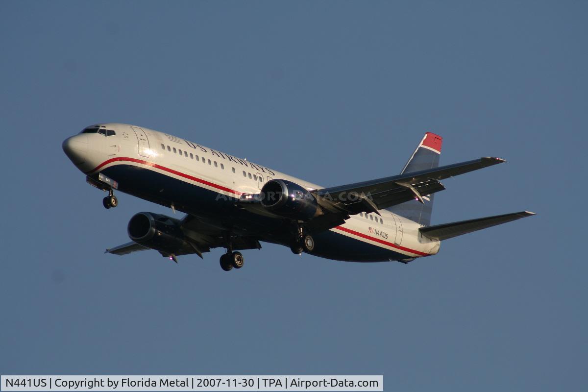 N441US, 1990 Boeing 737-4B7 C/N 24812, US Airways