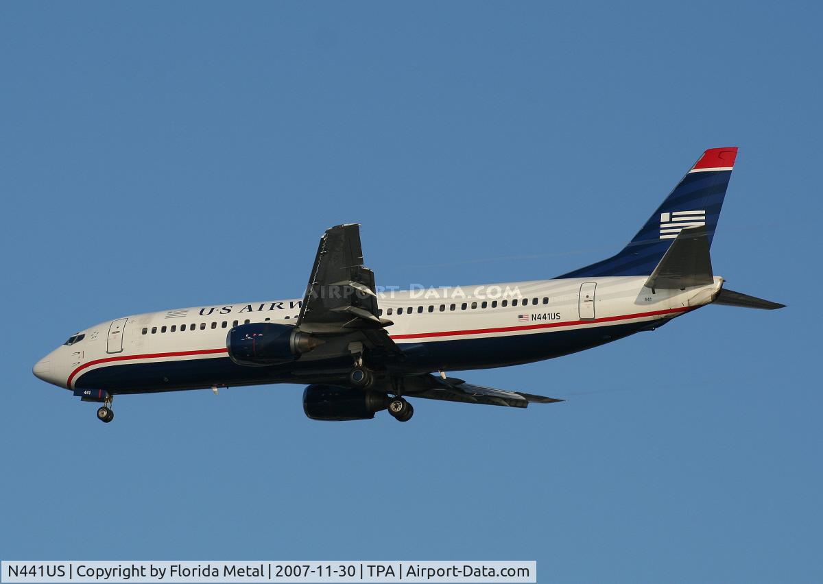 N441US, 1990 Boeing 737-4B7 C/N 24812, US Airways
