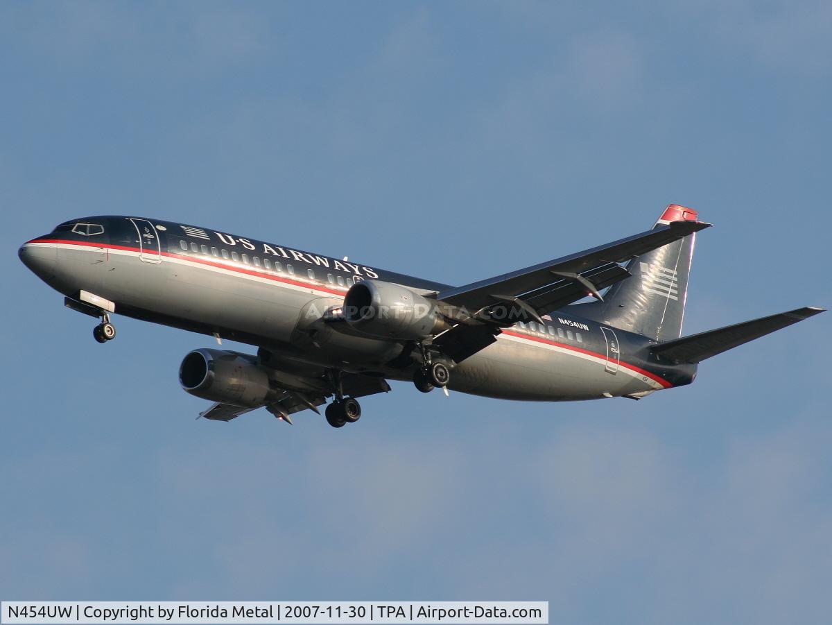 N454UW, 1991 Boeing 737-4B7 C/N 24996, US Airways