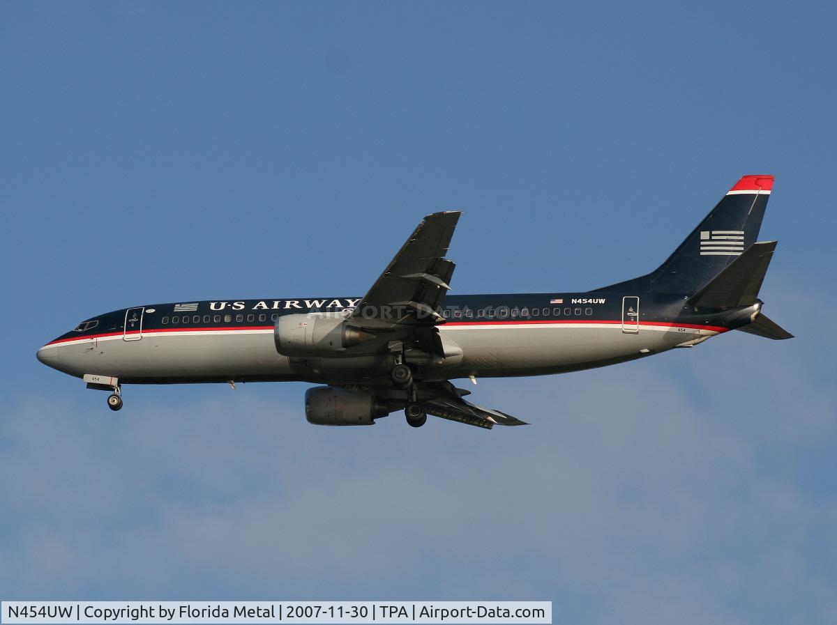 N454UW, 1991 Boeing 737-4B7 C/N 24996, US Airways