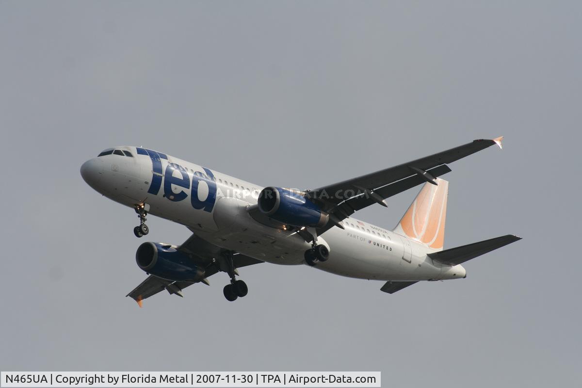 N465UA, 2000 Airbus A320-232 C/N 1341, Ted