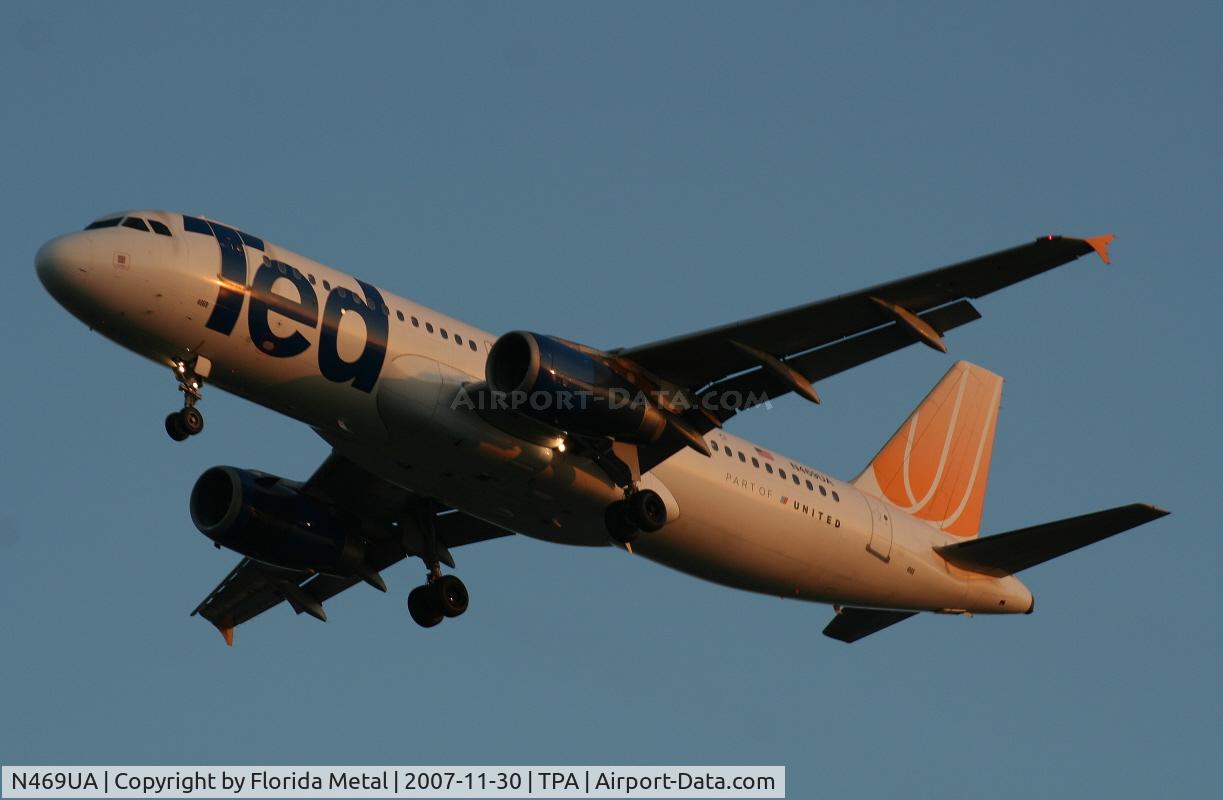 N469UA, 2001 Airbus A320-232 C/N 1409, Ted