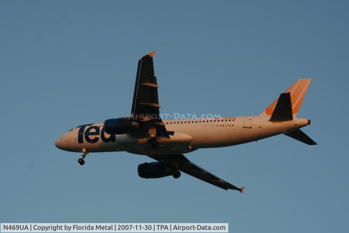 N469UA, 2001 Airbus A320-232 C/N 1409, Ted