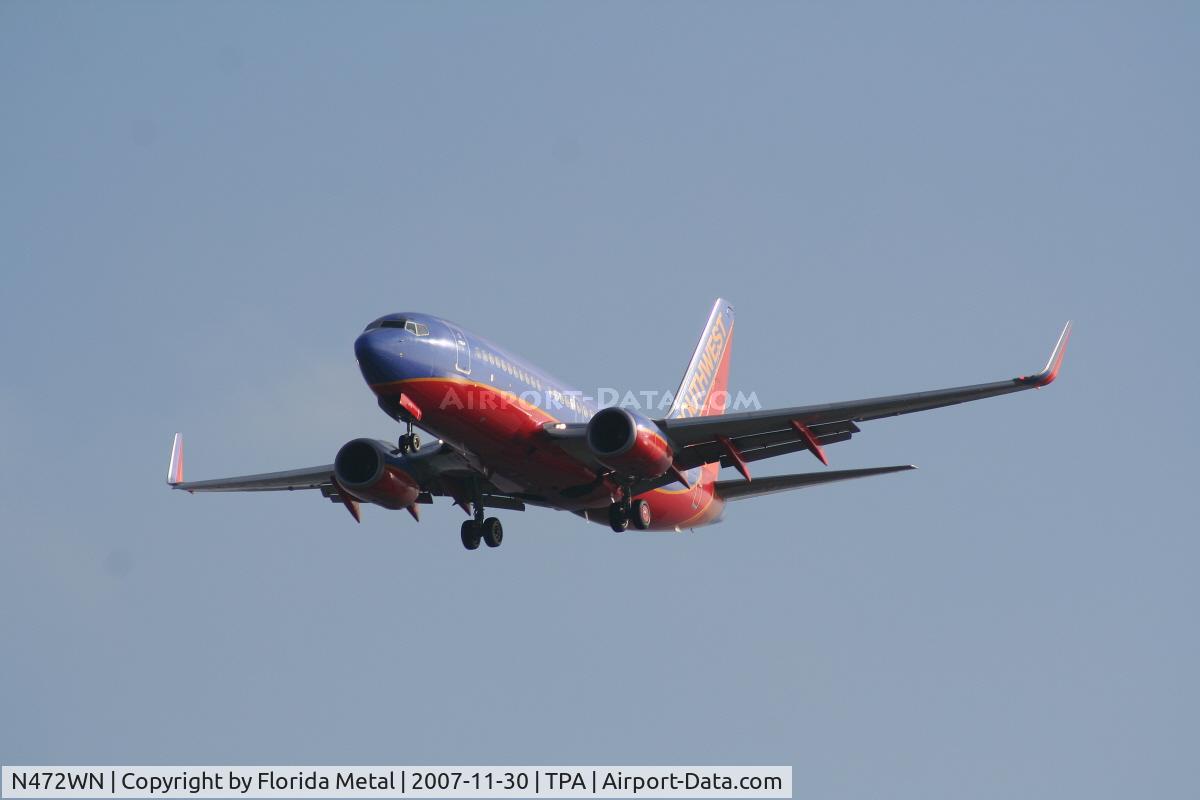 N472WN, 2004 Boeing 737-7H4 C/N 33831, Southwest