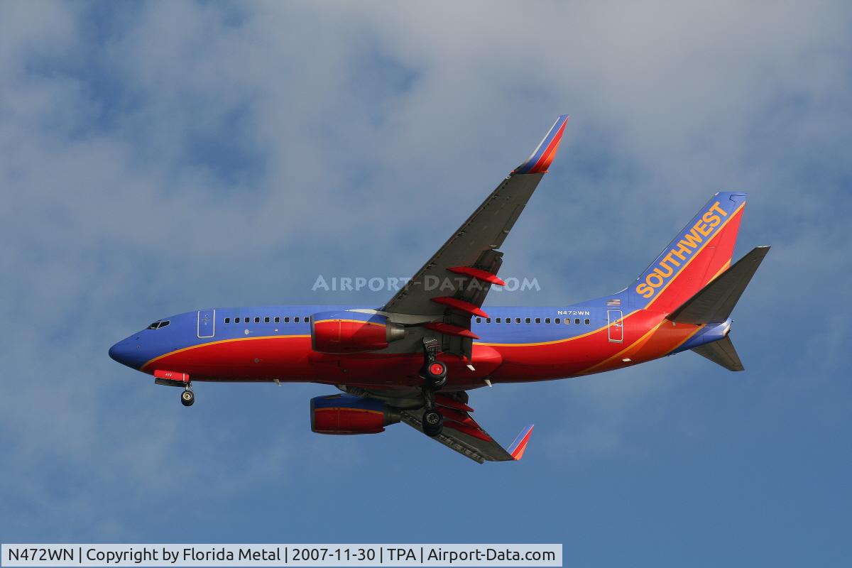 N472WN, 2004 Boeing 737-7H4 C/N 33831, Southwest