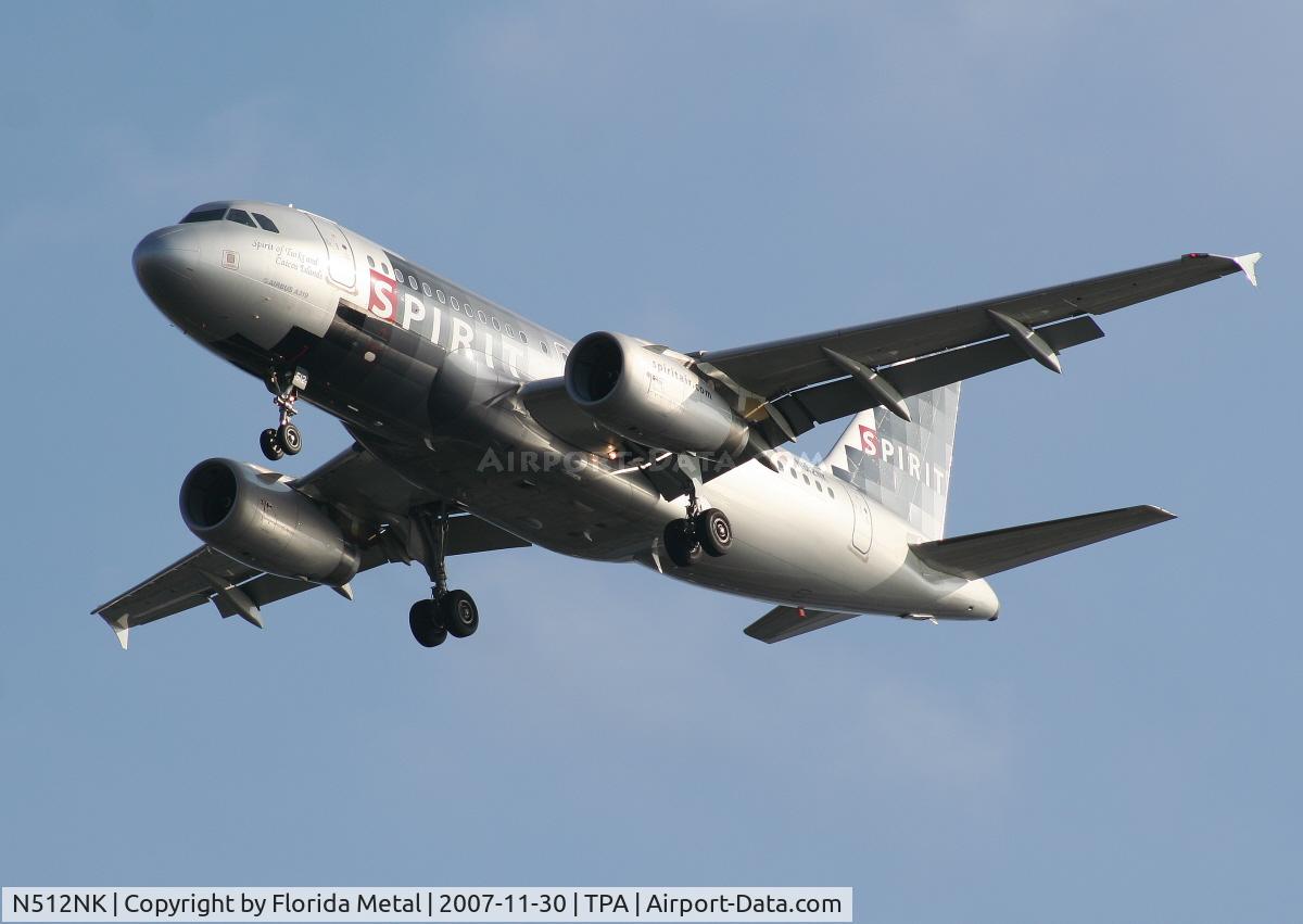 N512NK, 2006 Airbus A319-132 C/N 2673, Spirit