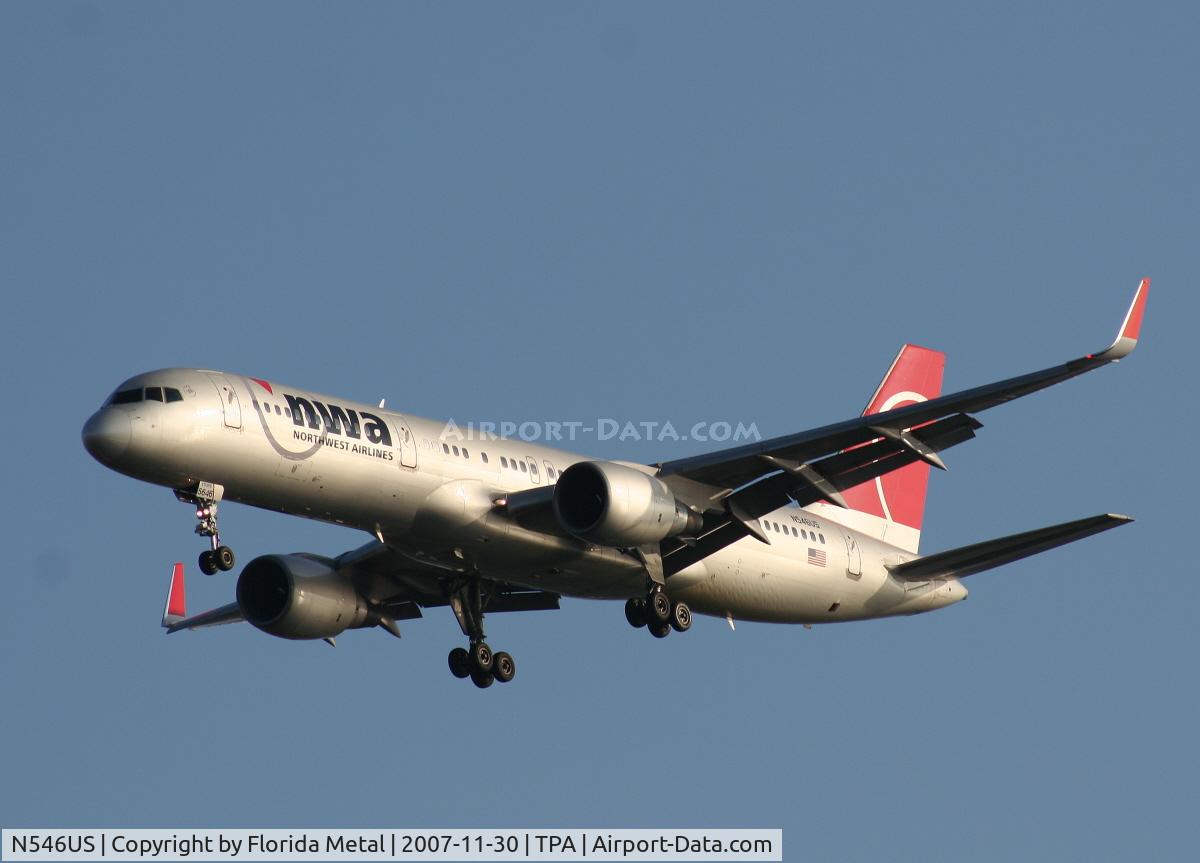 N546US, 1996 Boeing 757-251 C/N 26493, Northwest