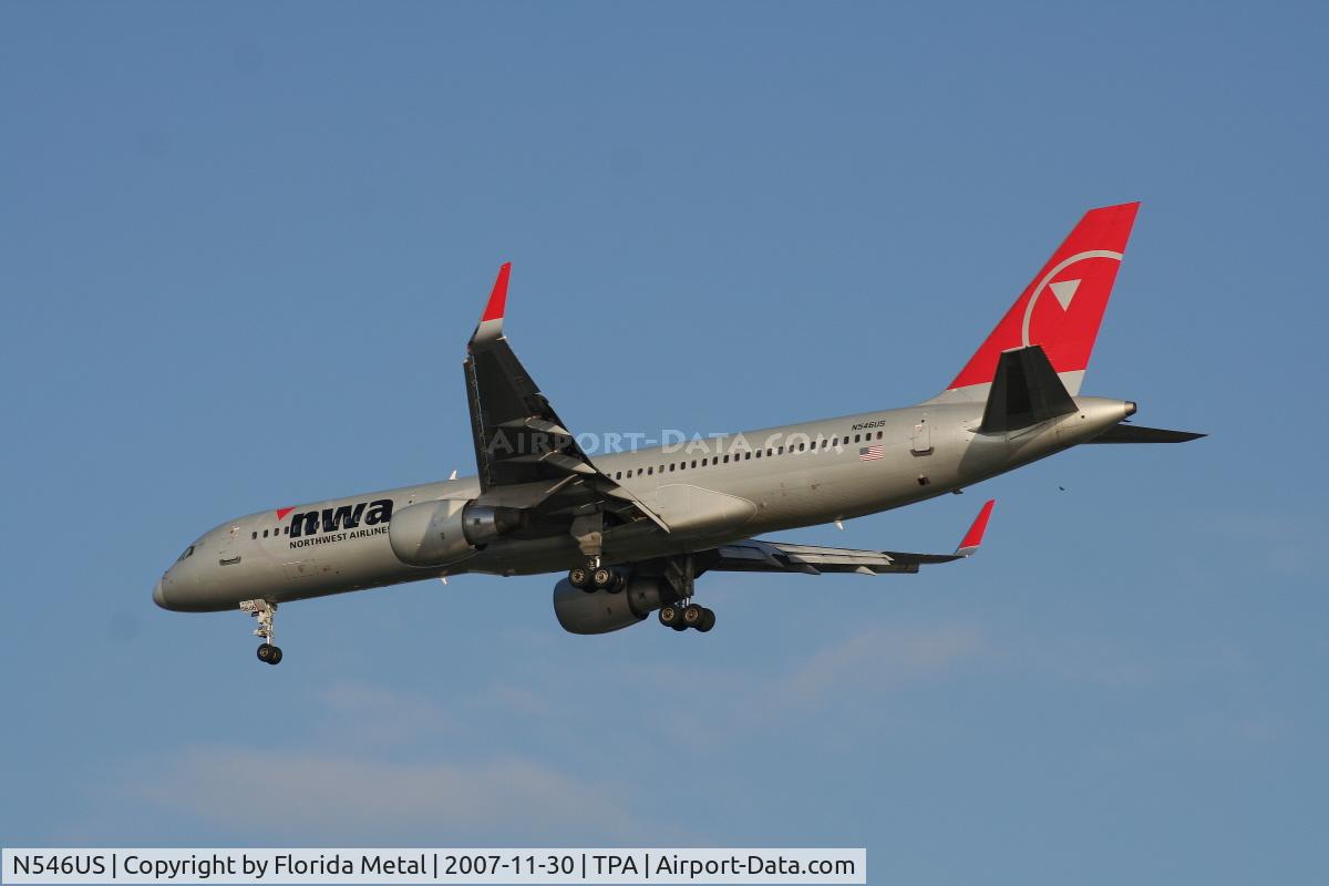 N546US, 1996 Boeing 757-251 C/N 26493, Northwest