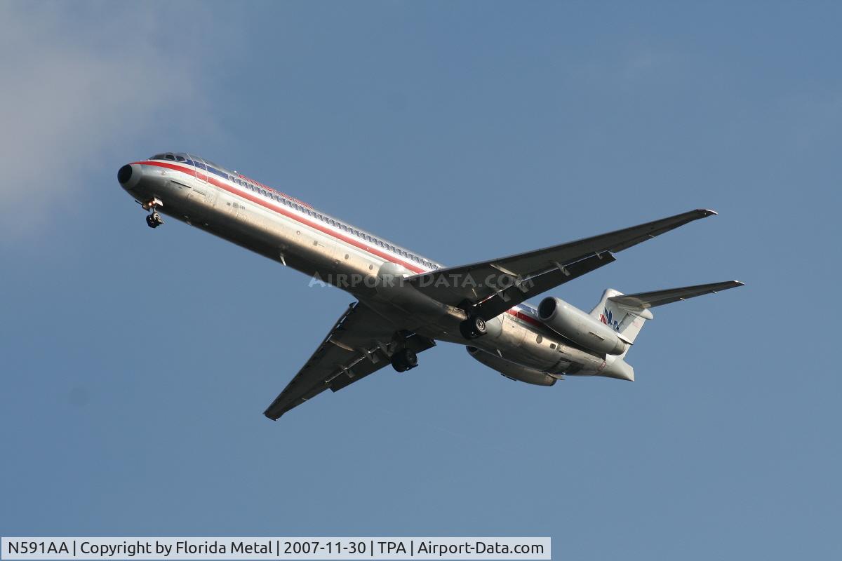 N591AA, 1991 McDonnell Douglas MD-83 (DC-9-83) C/N 53254, American