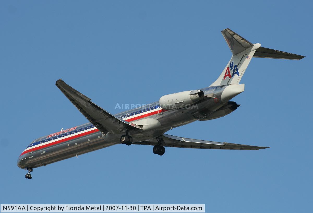 N591AA, 1991 McDonnell Douglas MD-83 (DC-9-83) C/N 53254, American