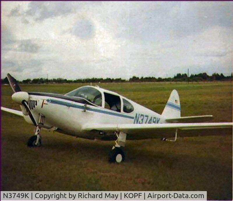 N3749K, 1946 Globe GC-1B Swift C/N 1442, Opa Locka airport, Miami cica 1971