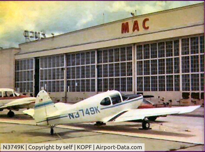 N3749K, 1946 Globe GC-1B Swift C/N 1442, Tied down at KOPF