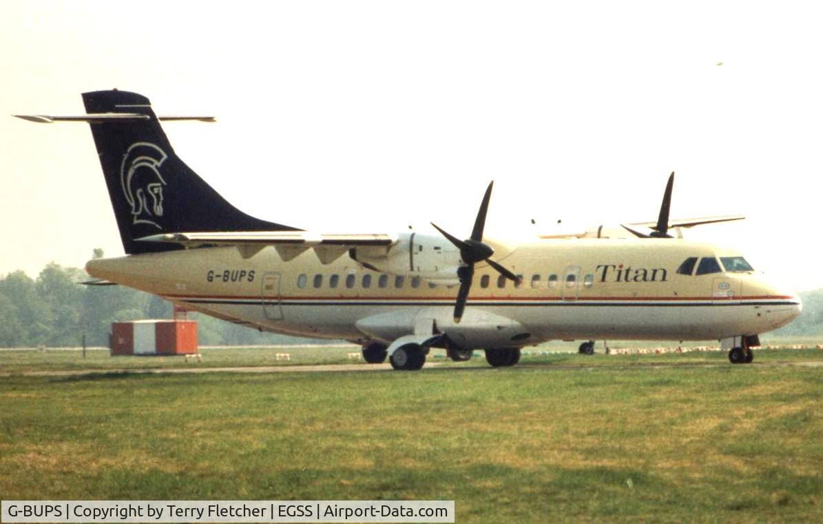 G-BUPS, 1988 ATR 42-300 C/N 109, This aircraft operated for UK airline , Titan Airways from 1994-2004 before becoming TG-RYM