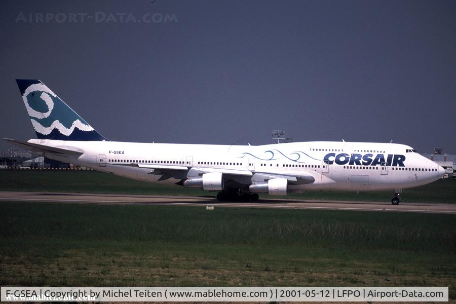 F-GSEA, 1984 Boeing 747-312 C/N 23032, Corsair ready for take-off