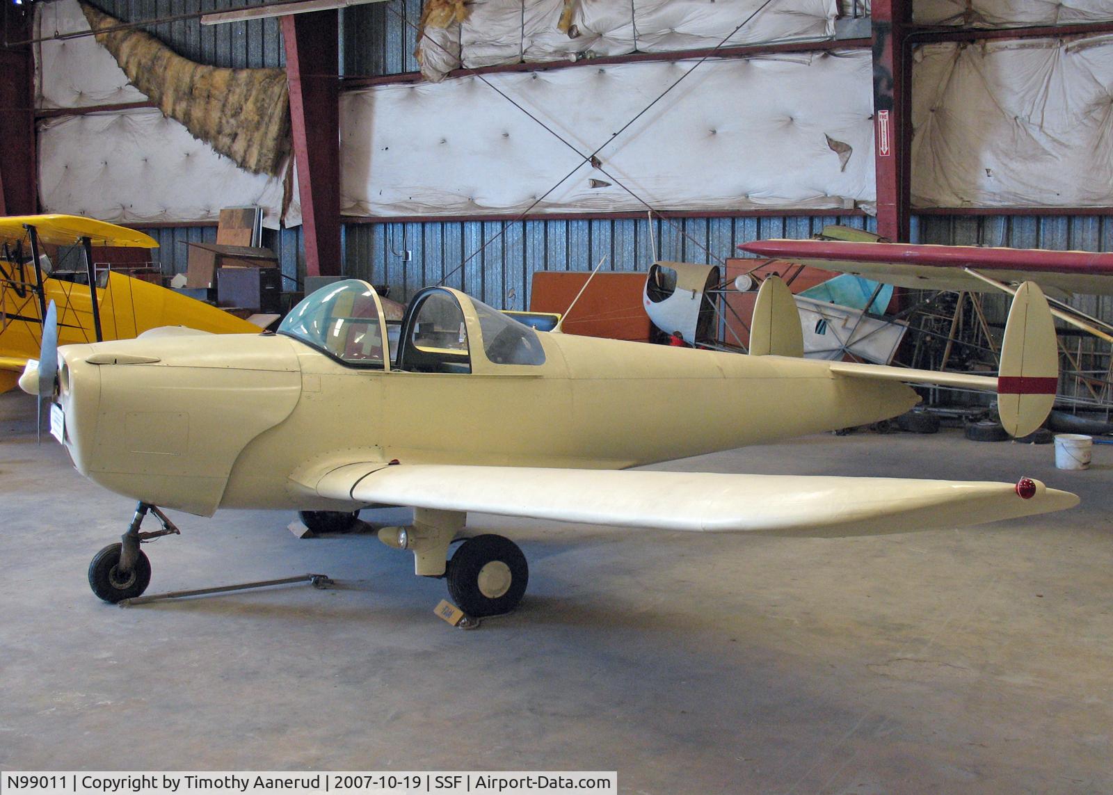 N99011, 1946 Erco 415C Ercoupe C/N 1634, Texas Air Museum, Undergoing restoration, 1946 Engineering & Research ERCOUPE 415-C, c/n 1634