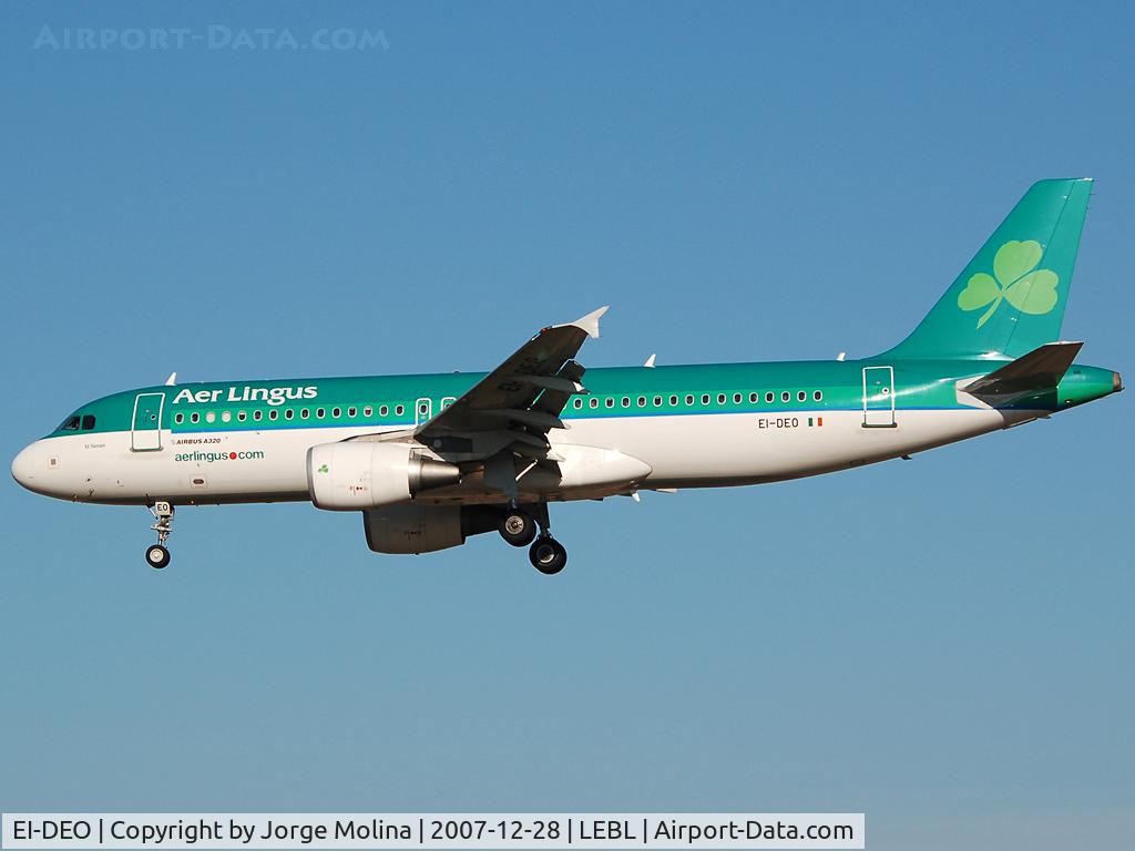 EI-DEO, 2005 Airbus A320-214 C/N 2486, Shamrok en final to RWY 25R.