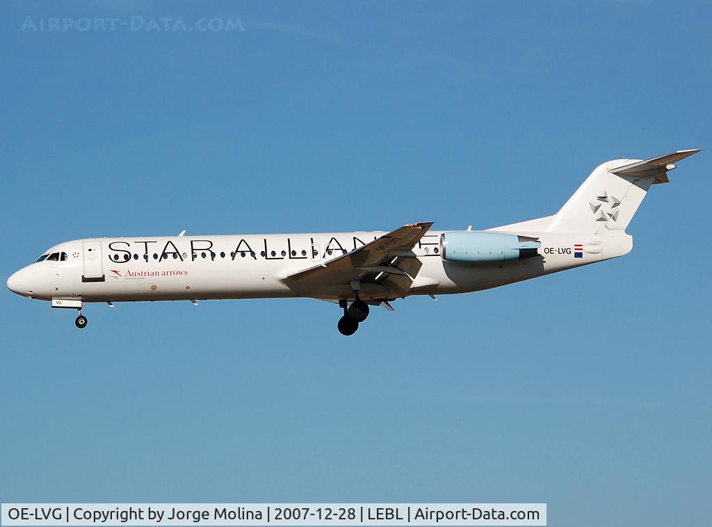 OE-LVG, 1994 Fokker 100 (F-28-0100) C/N 11520, With STAR ALLIANCE livery.
