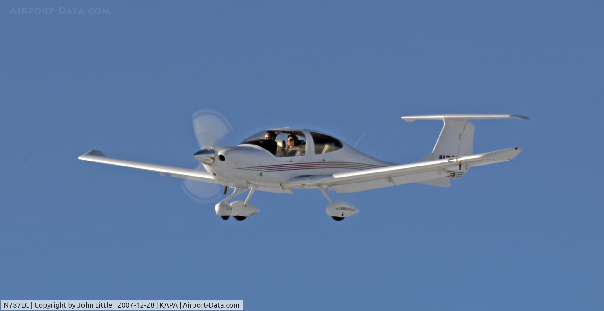 N787EC, 2005 Diamond DA-40 Diamond Star C/N 40.529, Approach to 17L