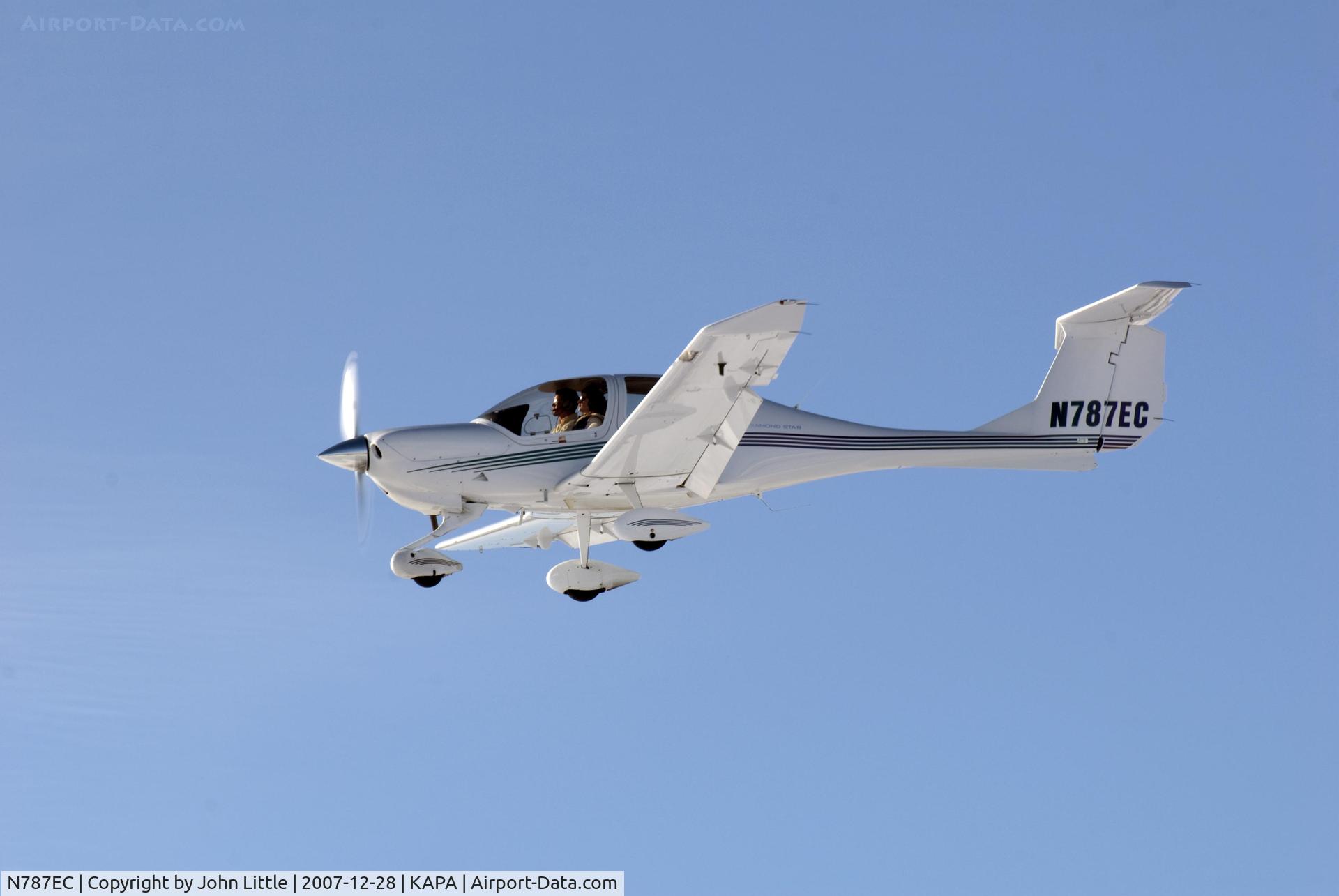 N787EC, 2005 Diamond DA-40 Diamond Star C/N 40.529, Over the fence to 17L