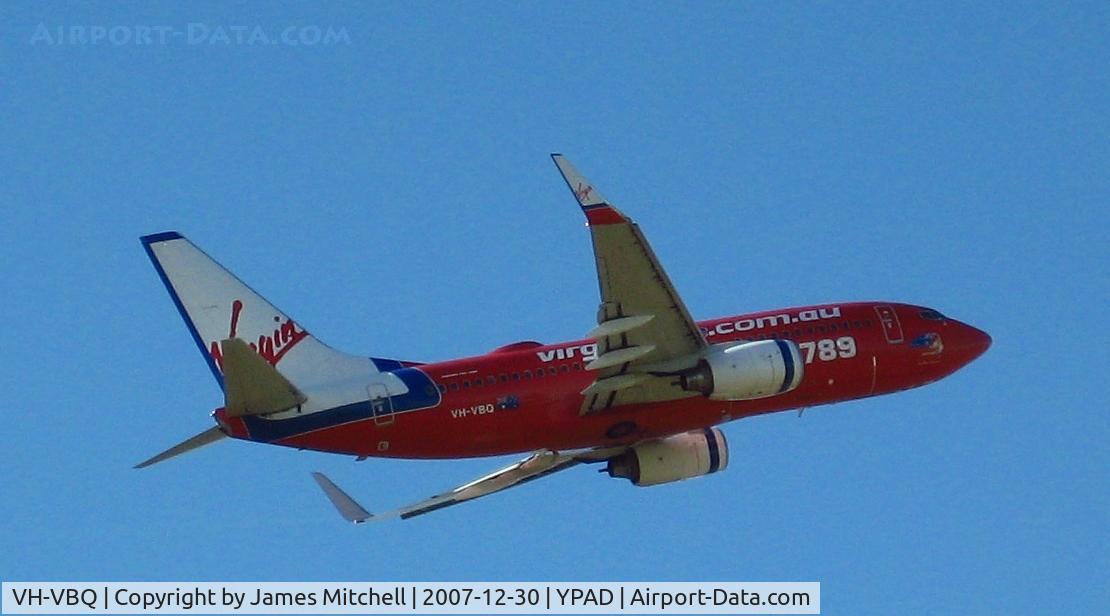 VH-VBQ, 2001 Boeing 737-7BX C/N 30744, Taking off Rwy 23