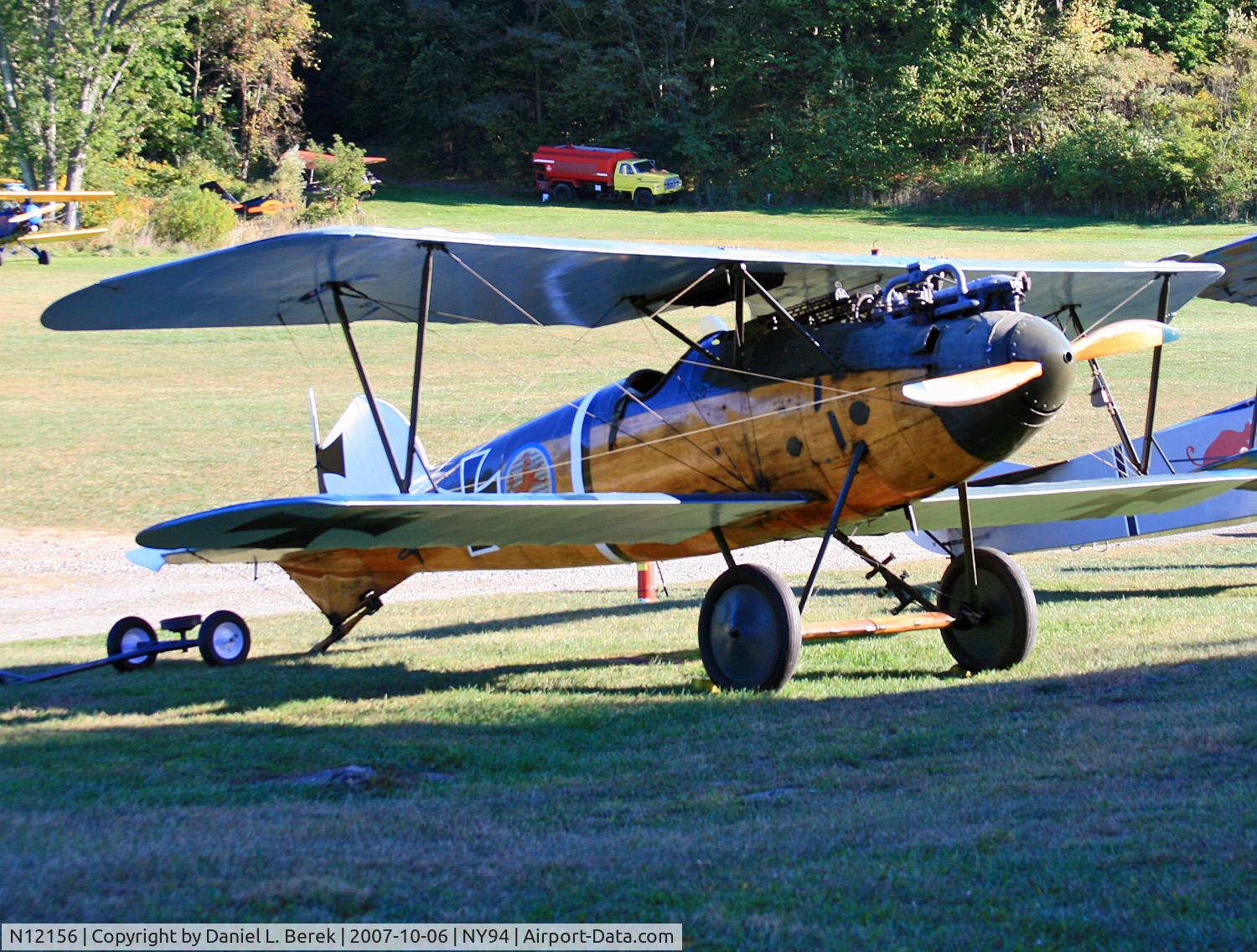 N12156, 1975 Albatros D-Va Replica C/N 17-D-7517, The Albatross is one of Cole Palen's more challenging creations, with its wooden fuselage.