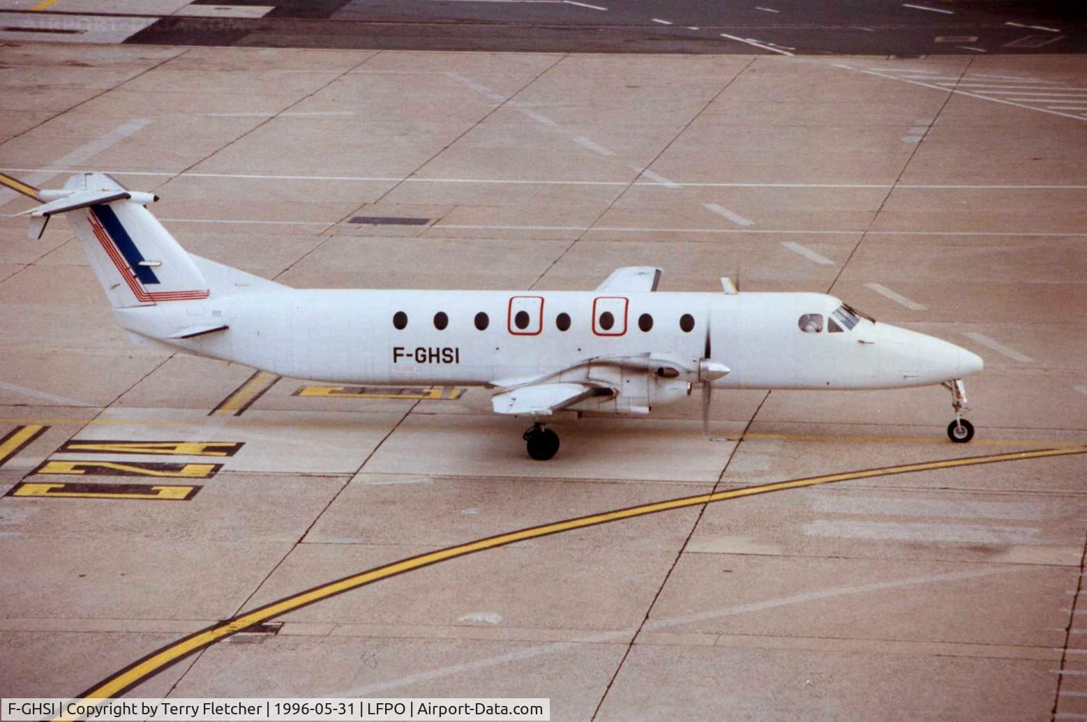 F-GHSI, 1991 Beech 1900C C/N UC-173, Beech 1900c at Paris Orly in 1996