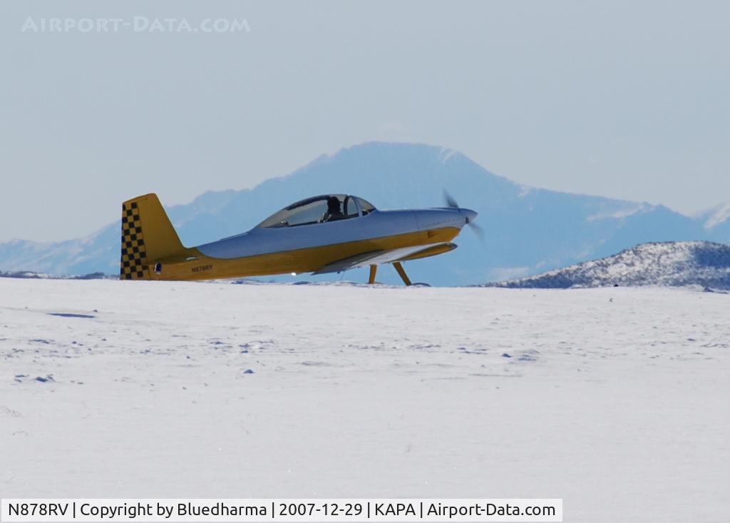 N878RV, 2006 Vans RV-8 C/N 81663, Taxi to takeoff. Pikes peak in the background.
