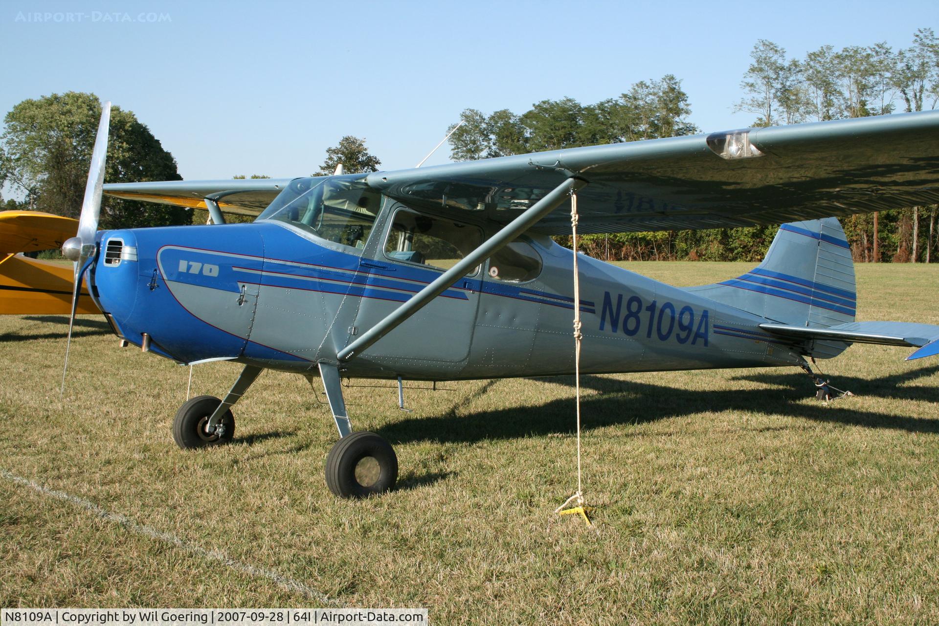 N8109A, 1952 Cessna 170B C/N 20961, 2007 Fly-in at Lee Bottom