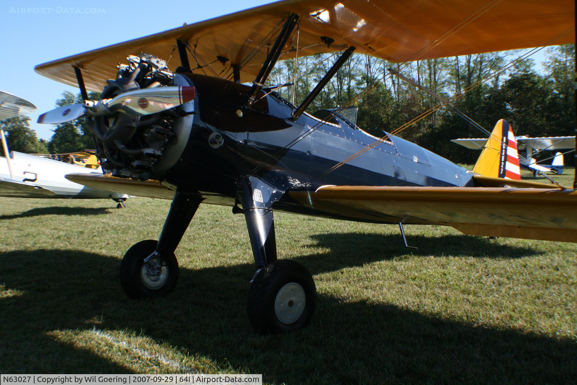 N63027, 1942 Boeing B75 C/N 75-2997, 2007 Fly-in at Lee Bottom