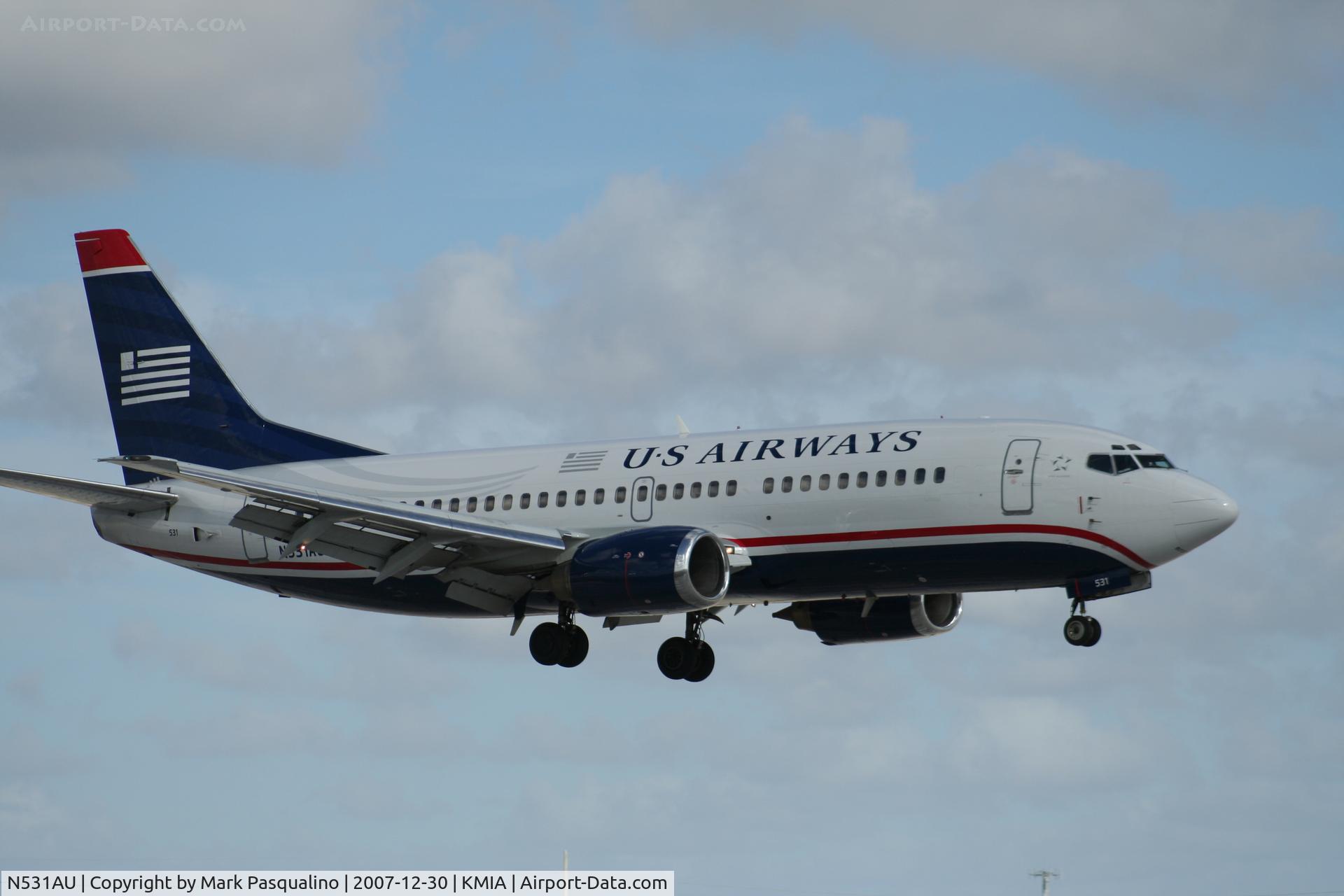 N531AU, 1989 Boeing 737-3B7 C/N 24478, Boeing 737-300