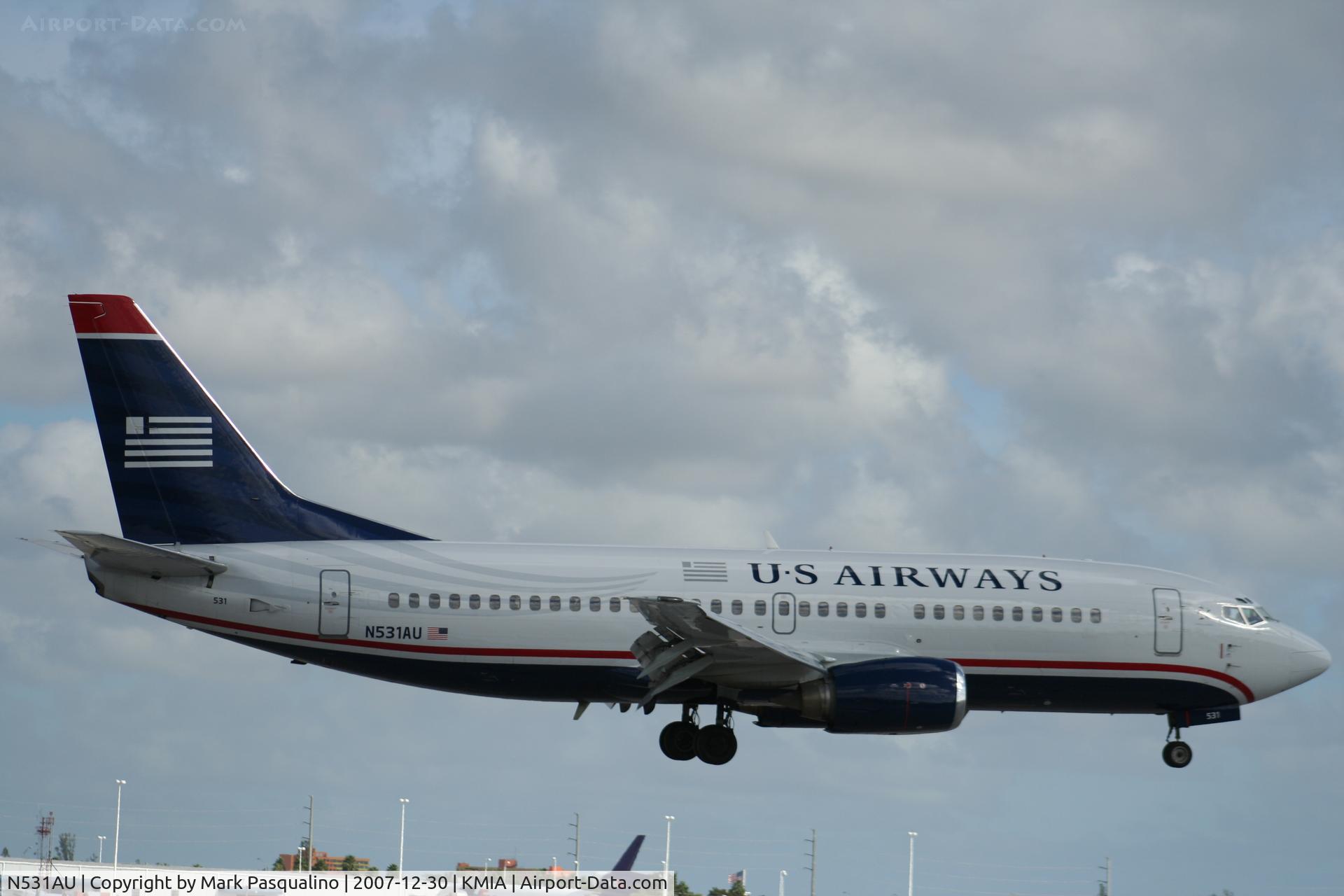 N531AU, 1989 Boeing 737-3B7 C/N 24478, Boeing 737-300