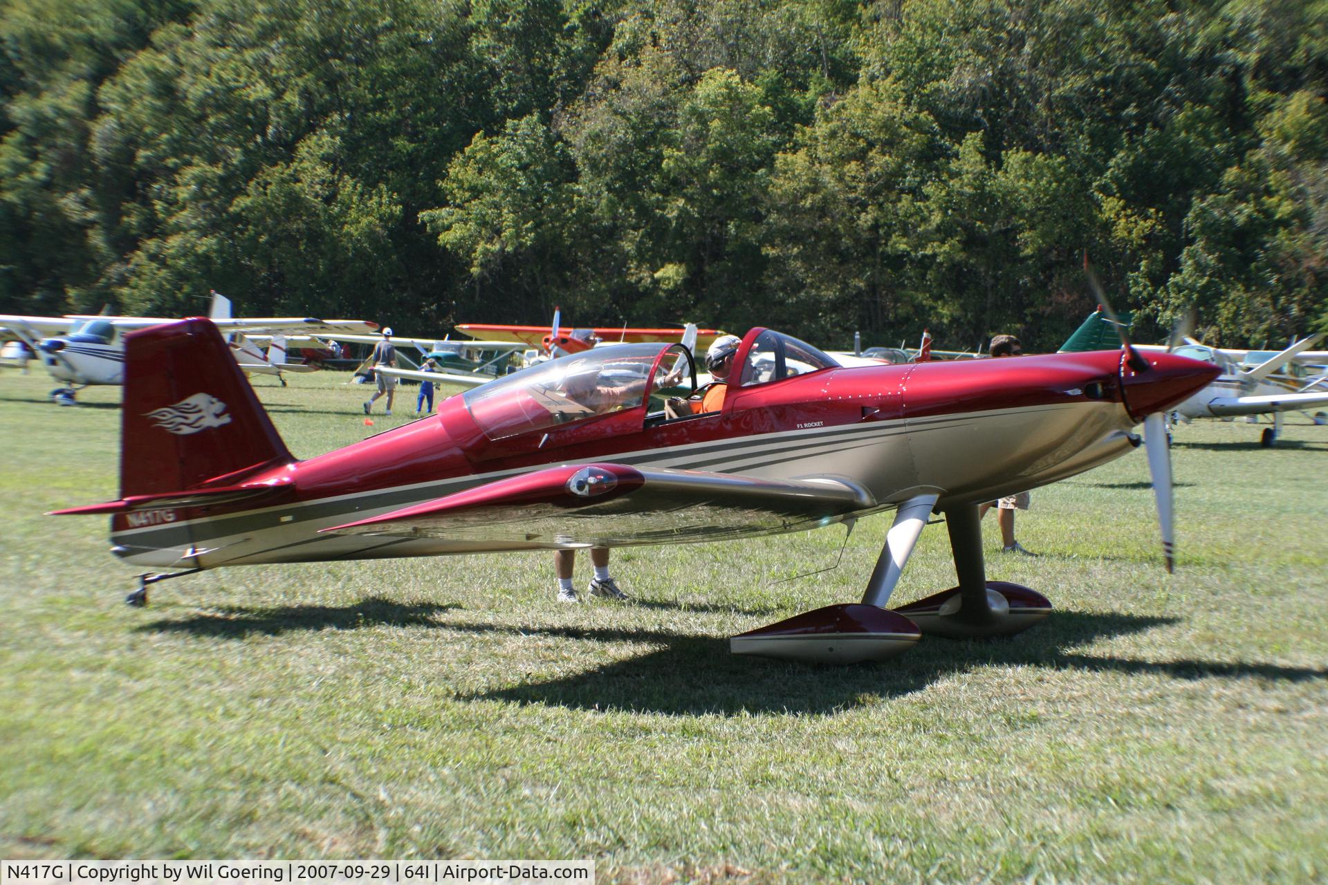 N417G, 2005 Team Rocket F1 Rocket C/N 095, 2007 Fly-in at Lee Bottom