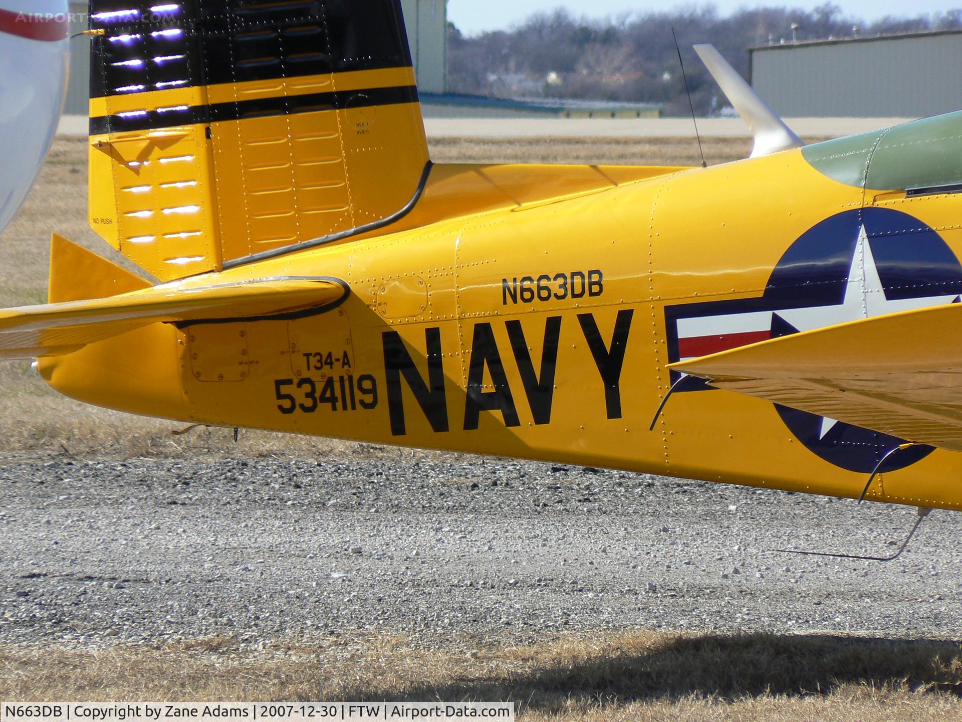 N663DB, 1953 Beech (CCF) T-34A Mentor (A45) C/N CCF34-88, At The Vintage Flying Museum