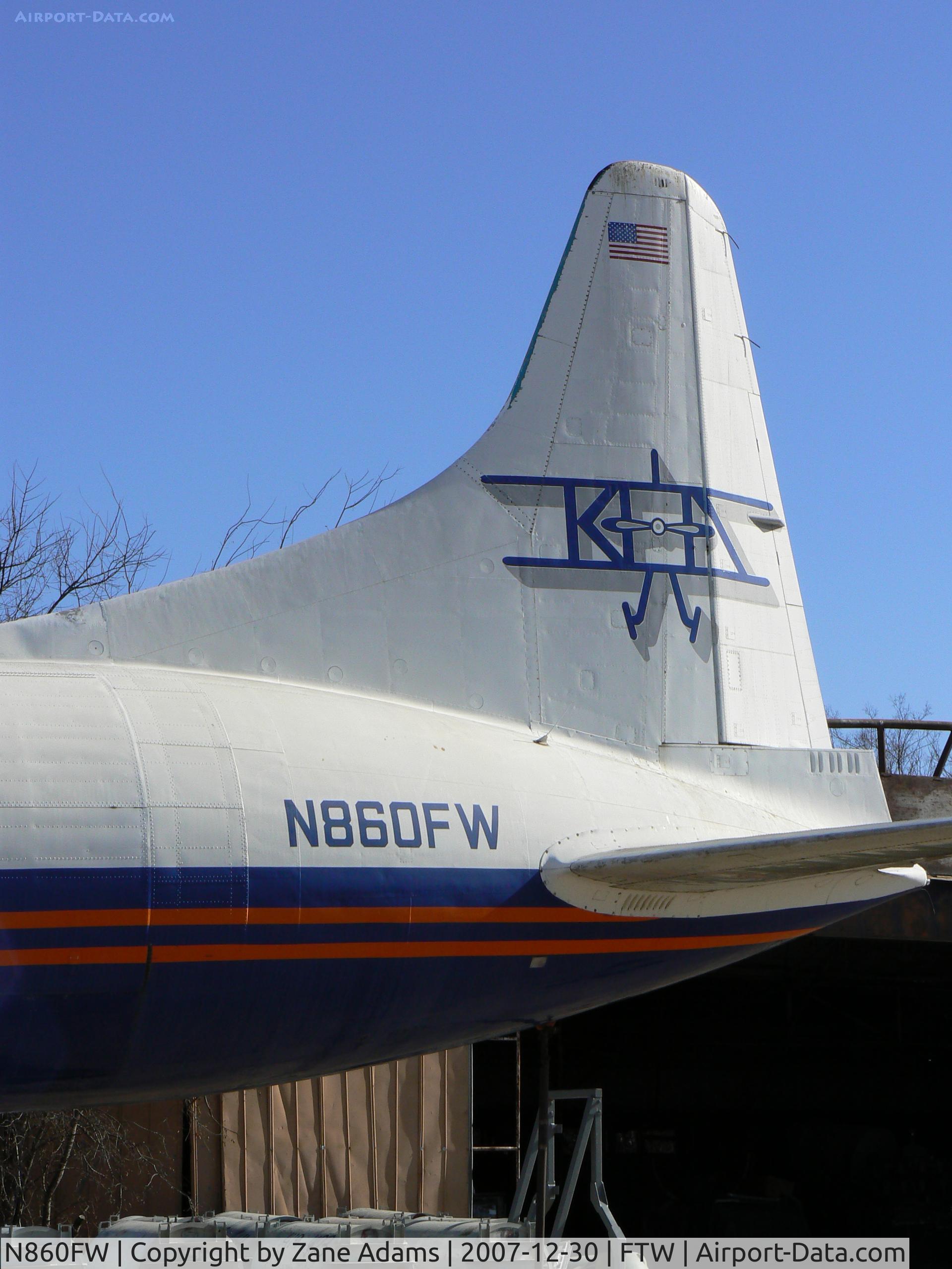 N860FW, Convair 640-340D C/N 10, Former Pacific Western (CF-PWU), Worldways (C-FPWU), Wright Airways (N2569D), Viking Int'l, Kitty Hawk (N860FW) at The Vintage Flying Museum