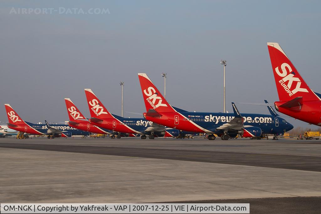 OM-NGK, 2007 Boeing 737-76N C/N 34756/2208, Sky Europe Boeing 737-700
