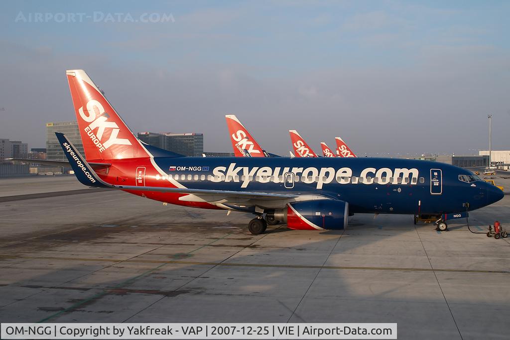 OM-NGG, 2007 Boeing 737-76N C/N 34753, Sky Europe Boeing 737-700