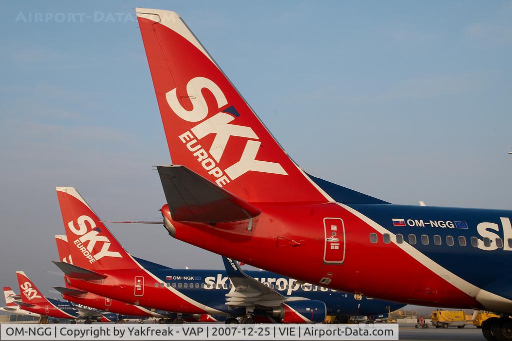 OM-NGG, 2007 Boeing 737-76N C/N 34753, Sky Europe Boeing 737-700